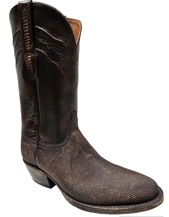 Men's Soft Shoes MEN'S BLACK JACK EXOTICS RINGTAIL LIZARD VBR276-64