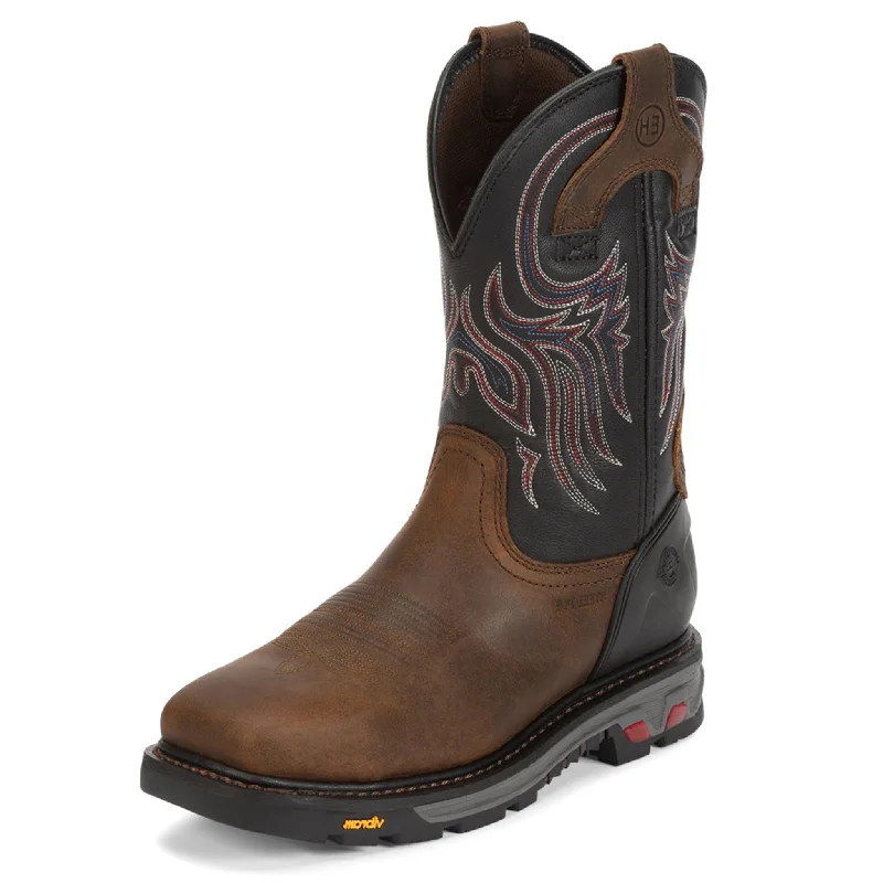 Men's Lightweight Boots Justin Men's 11" Steel Toe Tanker Boots