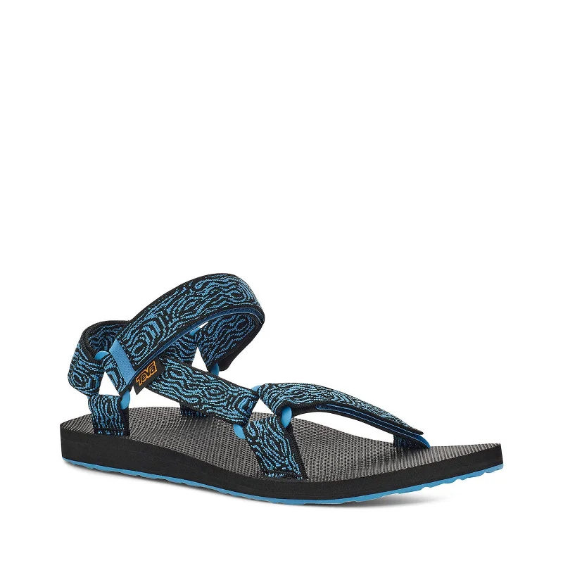 Men's Odor-Resistant Boots Men's Shoes Teva ORIGINAL UNIVERSAL Strappy Sandals 1004006 RIPPLE CENDRE BLUE