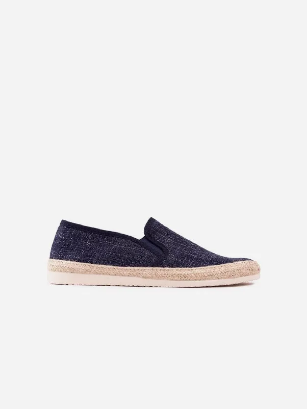 Men's Premium Boots Pecan Men's Recycled Cotton Espadrilles | Navy