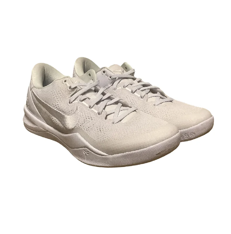 Men's Trendy Shoes NIKE/Low-Sneakers/US 9.5/Cotton/WHT/Kobe 8 Protro