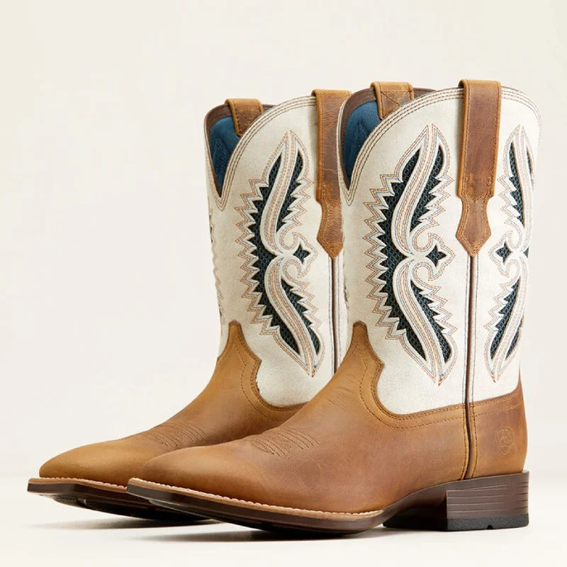 Men's Shock-Absorbing Boots Ariat Men's Marble Tan Rowder VenTek Boots