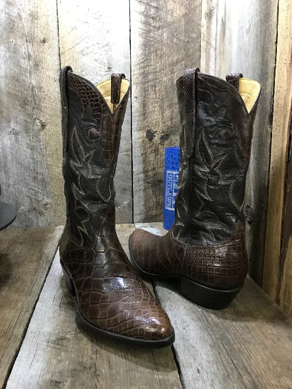 Lightweight Breathable Shoes For Men Alligator Belly Choc Tres Outlaws Men's Classic Boot 3922 Lightweight Breathable Shoes For Men Alligator Belly Choc Tres Outlaws Men's Classic Boot 3922