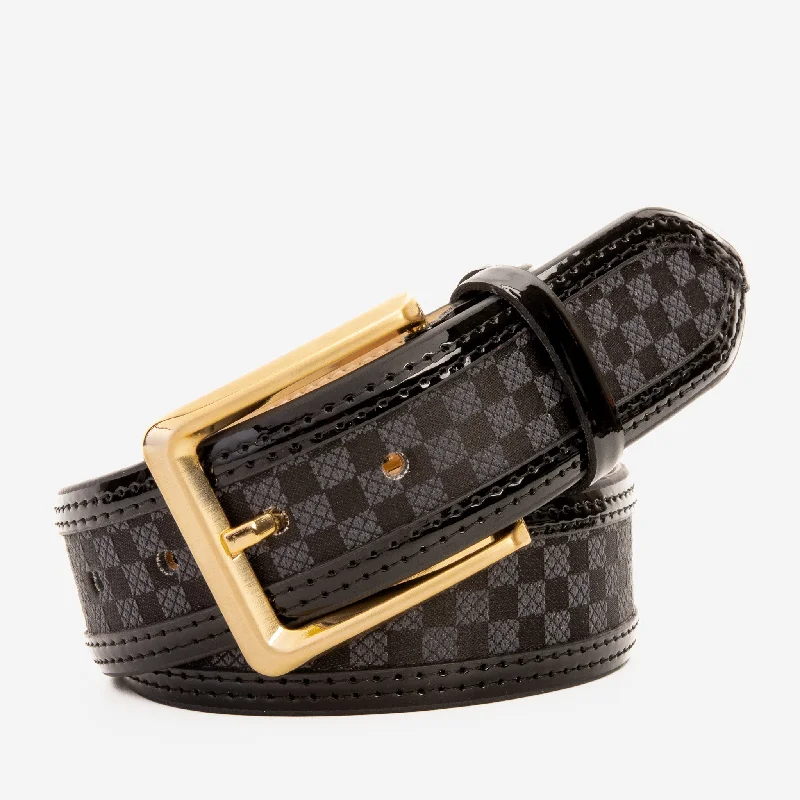 Lightweight Breathable Shoes For Men The Monte Carlo Black Leather Belt