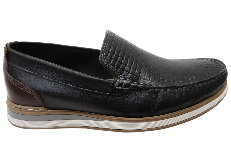 Men's Breathable Shoes Democrata Tommy Mens Brazilian Comfortable Leather Loafers Shoes