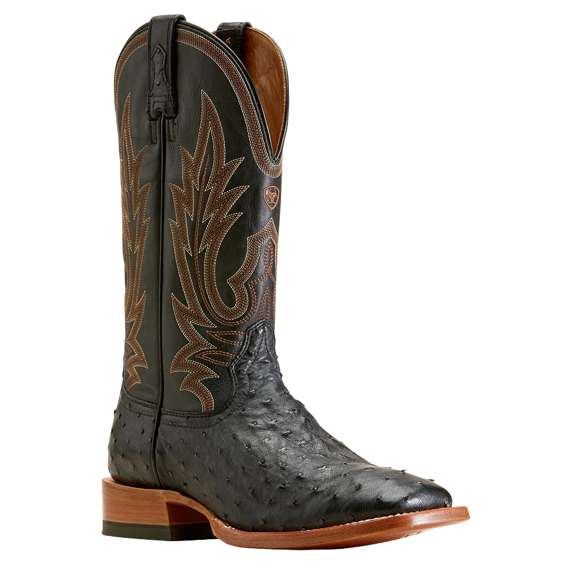 Men's Elegant Boots Ariat Men's Black Full Quill Showboat Western Boot 10047084