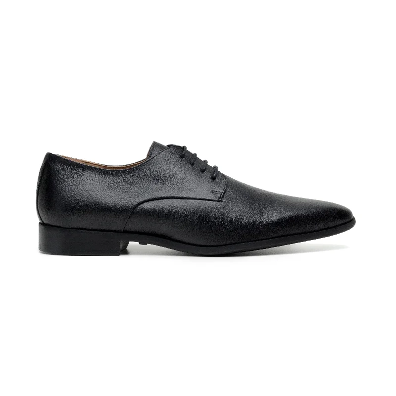 Elegant Shoes For Formal Events 'Nero' Men's corn-leather 🌽 Derby shoe by Zette Shoes - matte black Elegant Shoes For Formal Events 'Nero' Men's corn-leather 🌽 Derby shoe by Zette Shoes - matte black