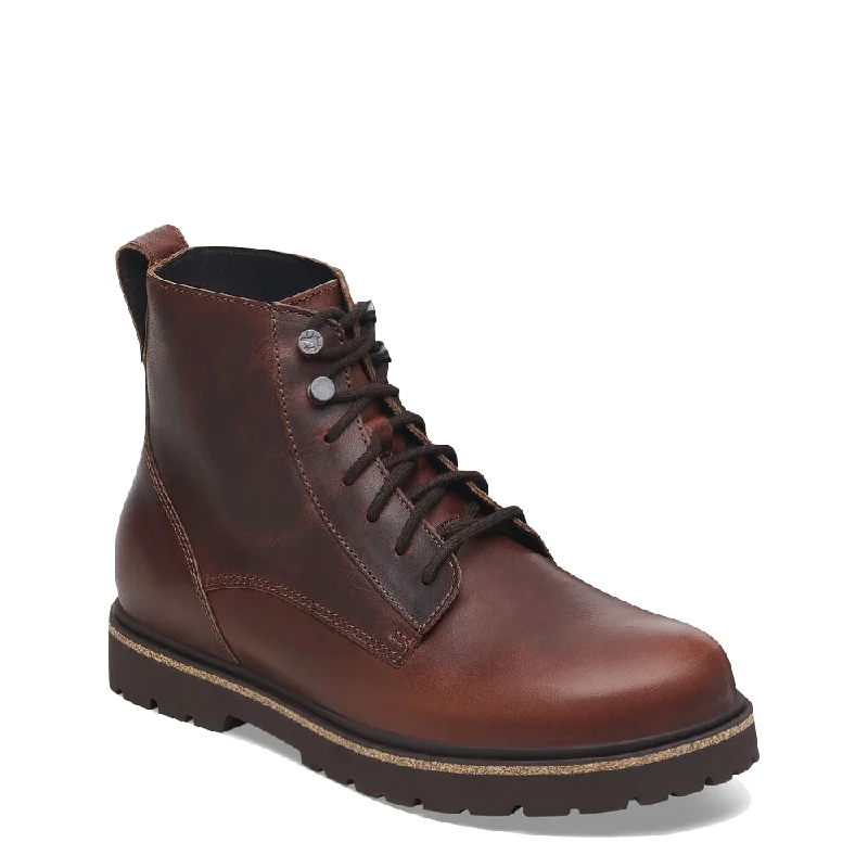 Men's All-Season Boots Birkenstock Men's Highwood Leather Lace Boot in Chocolate