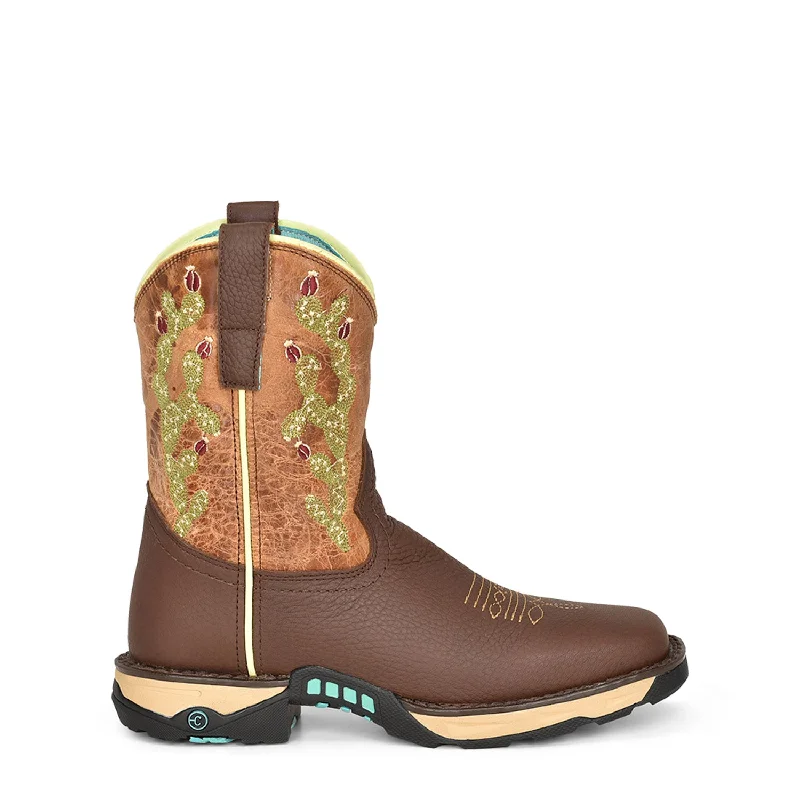 Special Sale On Breathable Shoes Corral Womens W5005 Chocolate/Tan Leather 8.5in Farm and Ranch Cowboy Boots