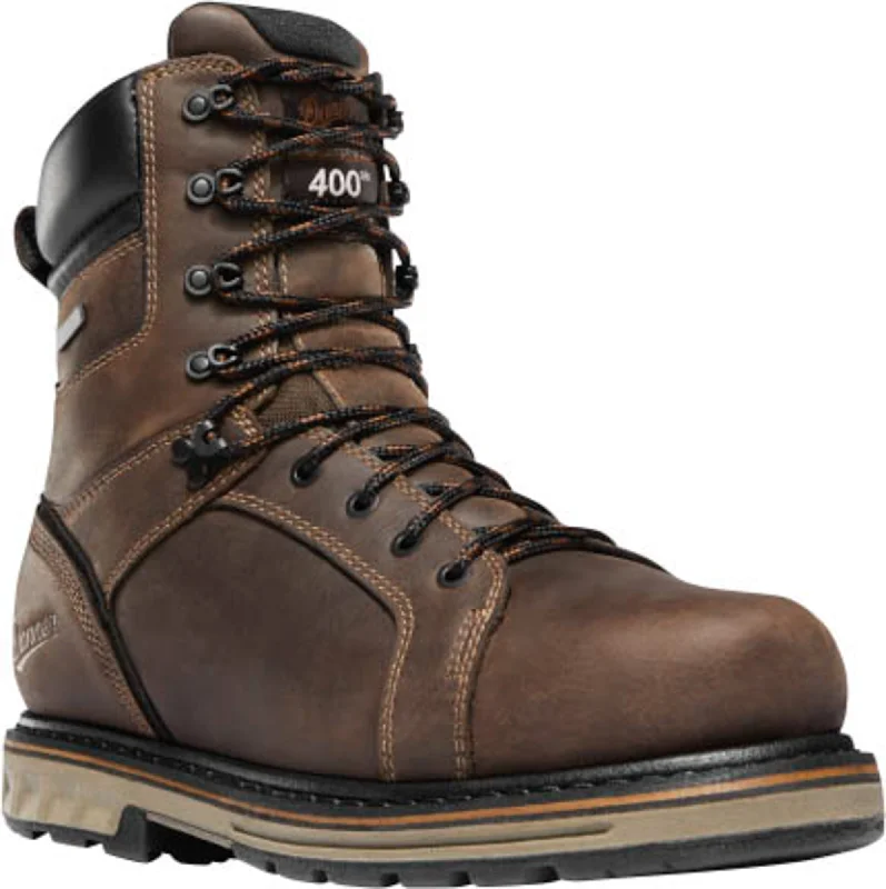 Get Stylish Shoes At Unbeatable Discounts Danner Steel Yard Mens Brown Leather 8in ST 400G Work Boots