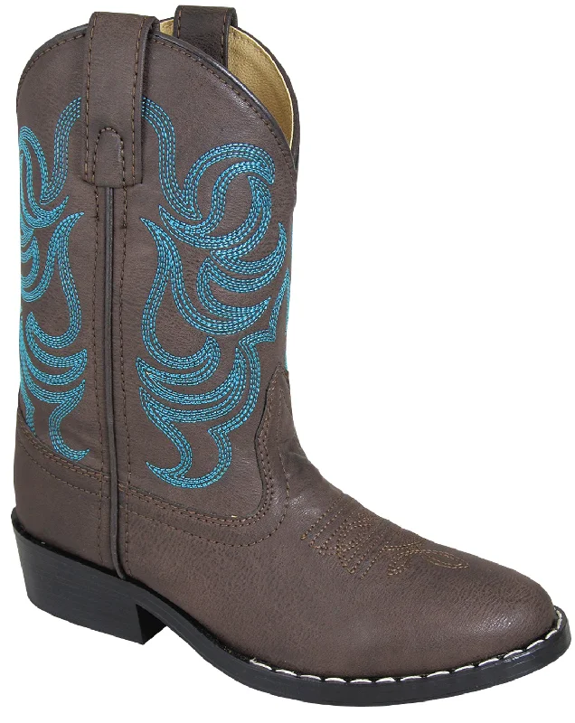 Men's Handcrafted Shoes Smoky Mountain Boots Toddler Unisex Monterey Brown Faux Leather Blue