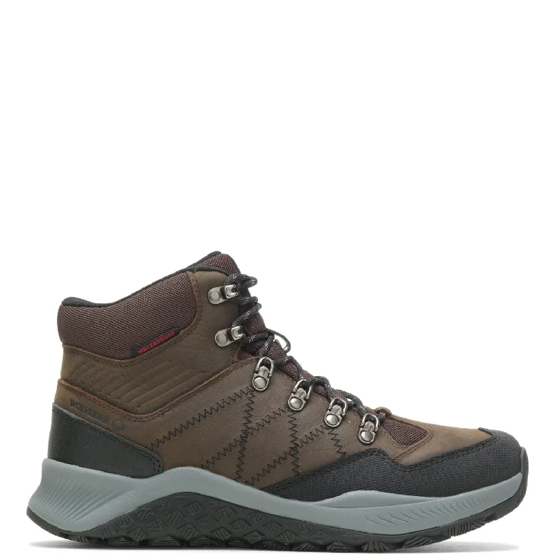 Men's Stylish Shoes Wolverine Mens Brown Leather Work Boots Luton Hiker WP