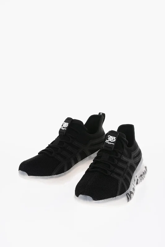 Men's Moisture-Wicking Shoes John Galliano Low Sneakers With Gothic Print Logo